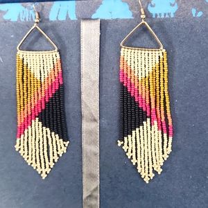 Ink & Alloy Beaded earrings